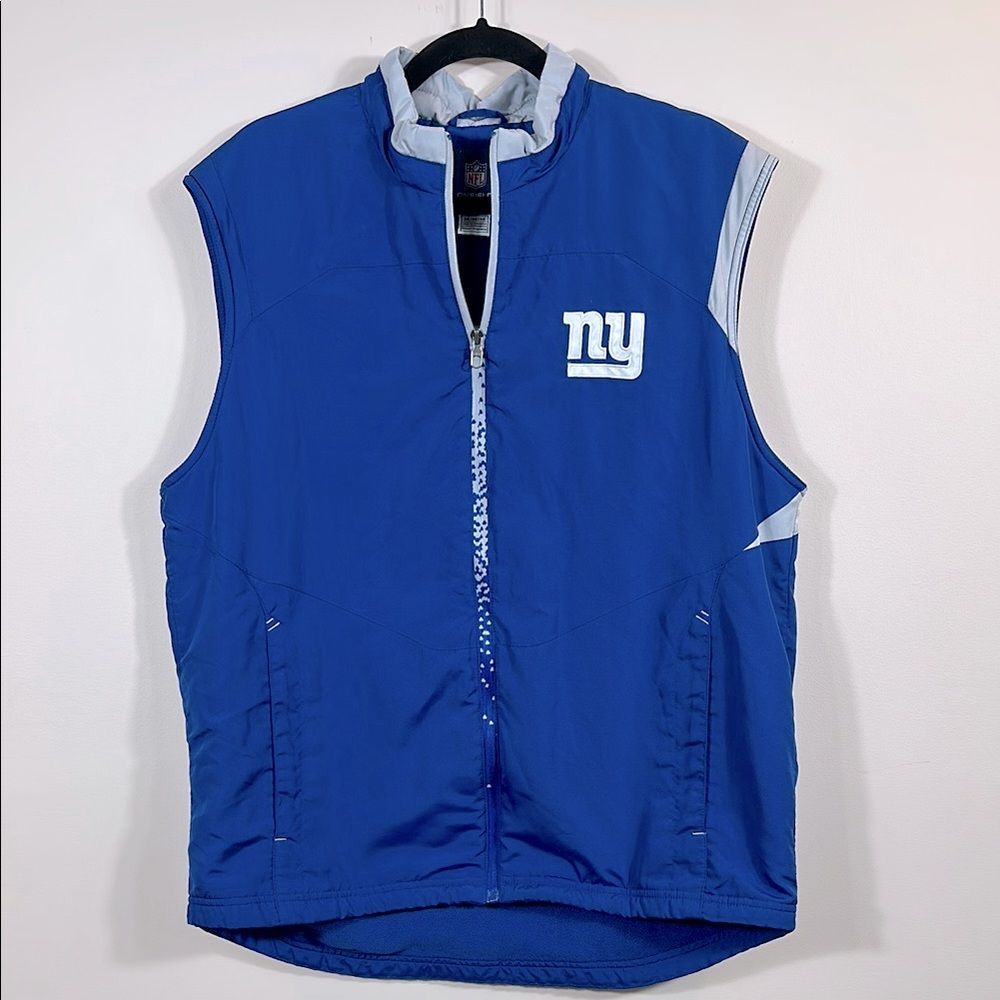 New York Giants Onfield Reebok Vintage NFC NFL Football Digi Zip Vest Men Medium
